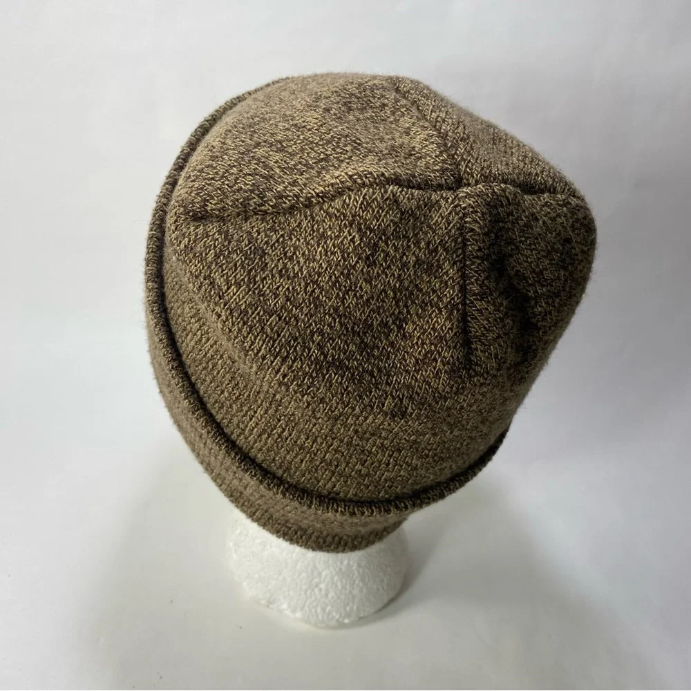 Carhartt Brown Tan Knit Foldover Cuff Style Beanie Hat - Unisex